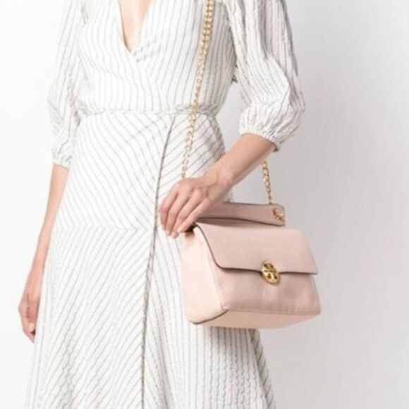 Tory Burch Chelsea Shoulder/Crossbody Pebbled Leather Bag